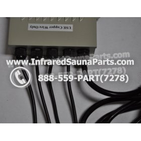 COMPLETE CONTROL POWER BOX 110V / 120V - COMPLETE CONTROL POWER BOX 110V / 120V DELUXE INFRARED SAUNA WITH 8 HEATER PLUGS v1 5